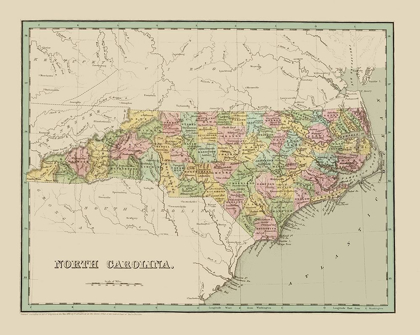 Picture of NORTH CAROLINA - BRADFORD 1838