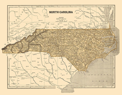 Picture of NORTH CAROLINA - MORSE 1845