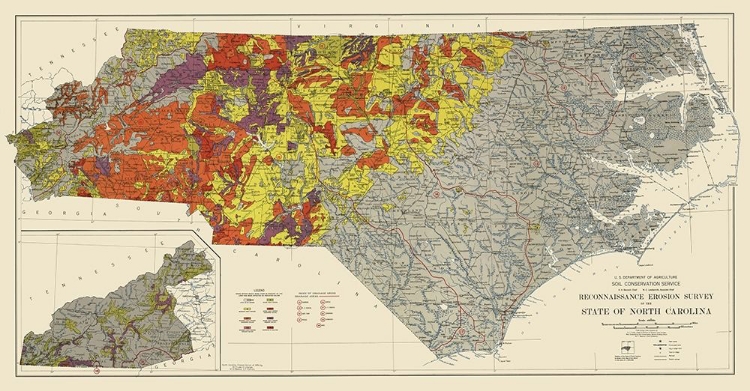 Picture of NORTH CAROLINA EROSION SURVEY - USDA 1935