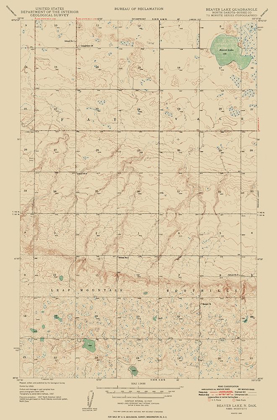 Picture of BEAVER LAKE NORTH DAKOTA QUAD - USGS 1948