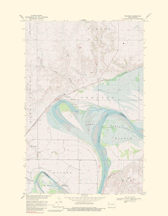 Picture of TRENTON NORTH DAKOTA QUAD - USGS 1976