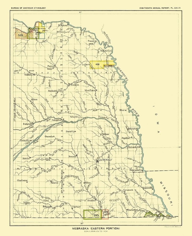 Picture of EASTERN NEBRASKA - HOEN 1896