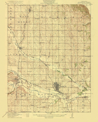 Picture of FALLS CITY NEBRASKA QUAD - USGS 1915