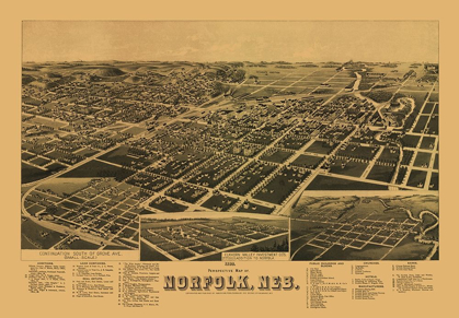 Picture of NORFOLK NEBRASKA - AMERICAN PUB CO 1889