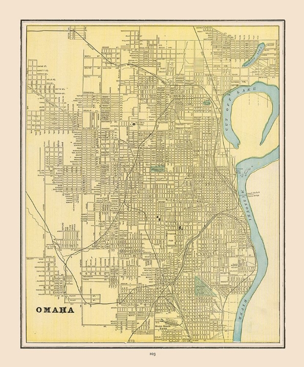 Picture of OMAHA  NEBRASKA - CRAM 1892