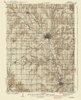 Picture of SEWARD NEBRASKA QUAD - USGS 1939