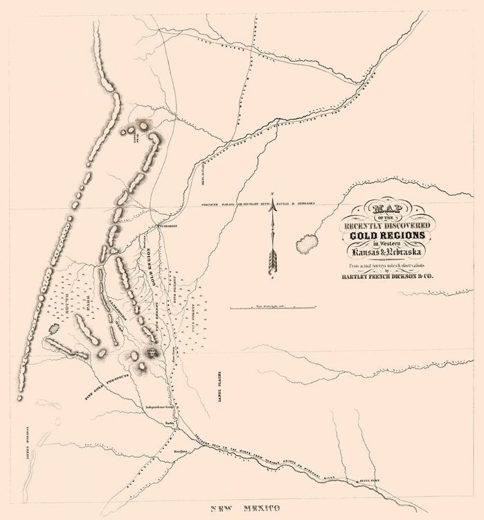 Picture of GOLD REGIONS WESTERN KANSAS NEBRASKA - DICKSON