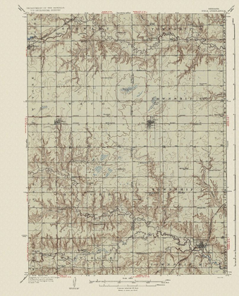 Picture of UTICA NEBRASKA QUAD - USGS 1934