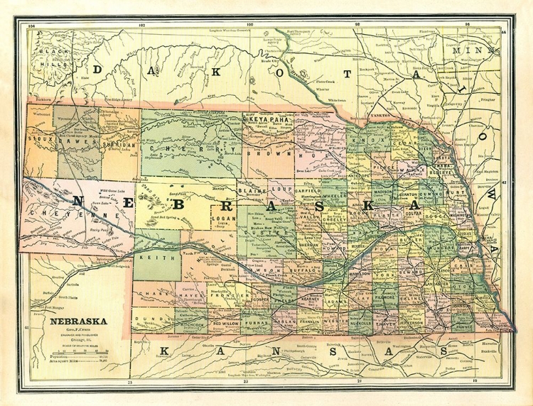 Picture of NEBRASKA - CRAM 1886