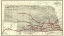 Picture of BURLINGTON RAILROAD ROUTE - HIRSCHFIELD 1886