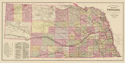 Picture of NEBRASKA - EVERTS 1885