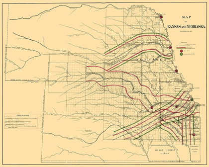 Picture of KANSAS, NEBRASKA RAILROADS - LOC 1865