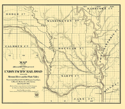 Picture of PACIFIC RAILROAD, PLATTE VALLEY - SEYMOUR 1865