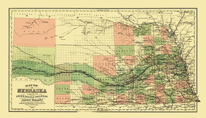 Picture of UNION PACIFIC RAILROAD LAND GRANT - PAGE 1880