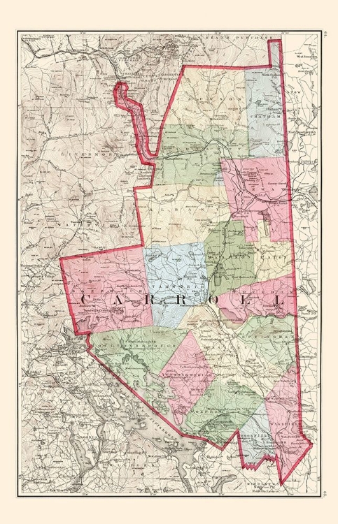 Picture of CARROLL NEW HAMPSHIRE - WALLING 1877