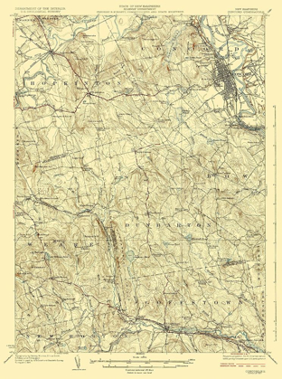 Picture of CONCORD NEW HAMPSHIRE QUAD - USGS 1927