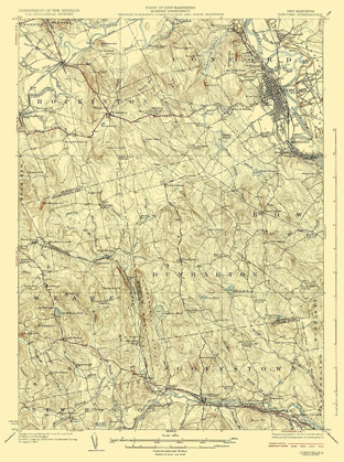 Picture of CONCORD NEW HAMPSHIRE QUAD - USGS 1927