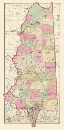 Picture of COOS NEW HAMPSHIRE - WALLING 1877