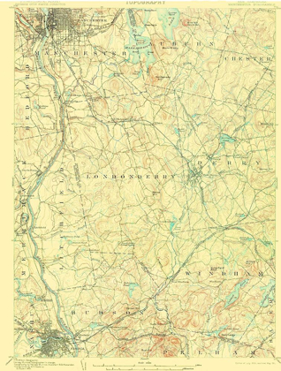 Picture of MANCHESTER NEW HAMPSHIRE QUAD - USGS 1905