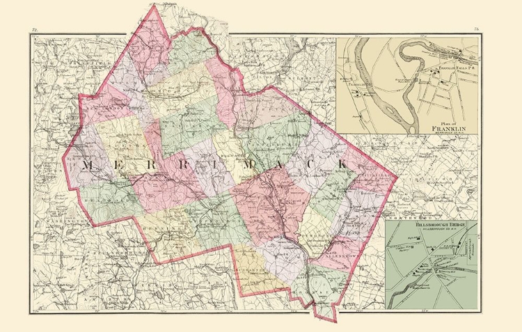 Picture of MERRIMACK NEW HAMPSHIRE - WALLING 1877