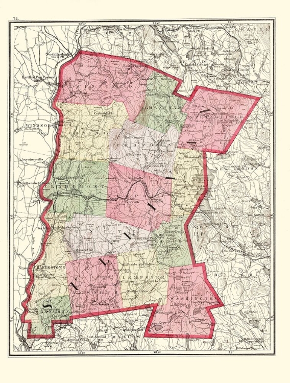 Picture of SULLIVAN NEW HAMPSHIRE - WALLING 1877