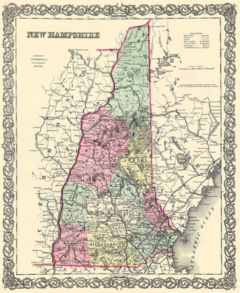 Picture of NEW HAMPSHIRE - COLTON 1855