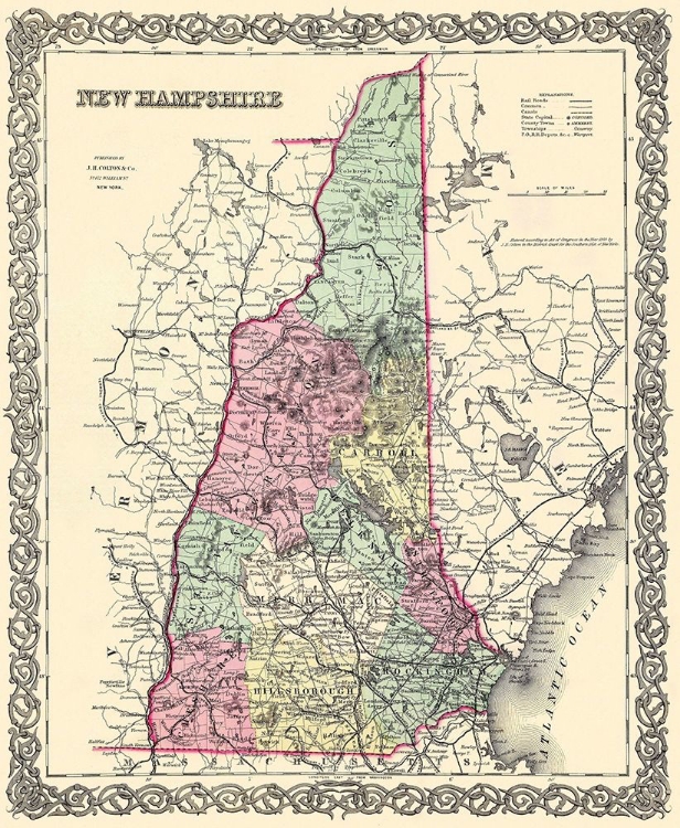Picture of NEW HAMPSHIRE - COLTON 1855