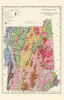 Picture of NEW HAMPSHIRE, VERMONT GEOLOGICAL - HITCHCOCK 1877