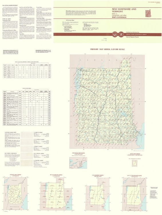 Picture of NEW HAMPSHIRE VERMONT QUAD - USGS 1993