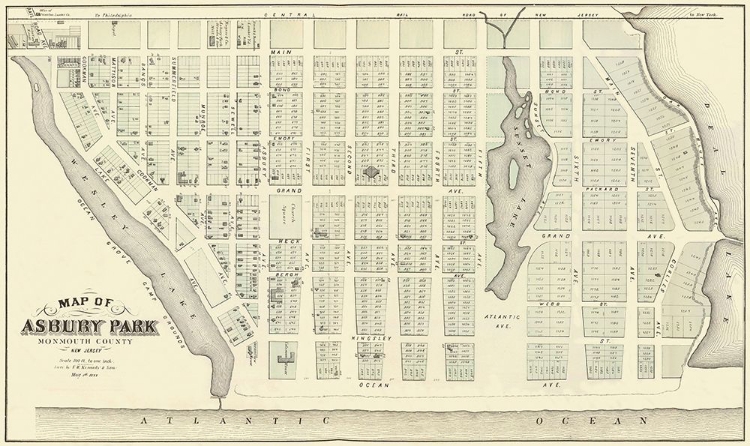 Picture of ASBURY PARK NEW JERSEY LANDOWNER - KENNEDY 1877