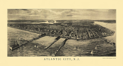 Picture of ATLANTIC CITY NEW JERSEY - NATIONAL PUB CO 1905