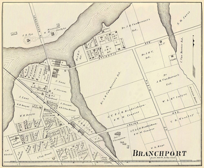 Picture of BRANCHPORT NEW JERSEY LANDOWNER - WOOLMAN 1878