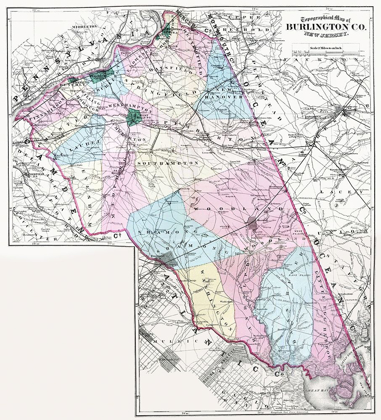 Picture of BURLINGTON NEW JERSEY - BEERS 1872