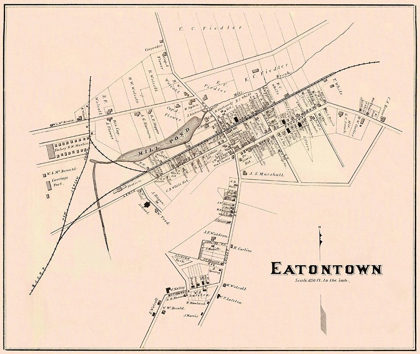 Picture of EATONTOWN NEW JERSEY LANDOWNER - WOOLMAN 1878