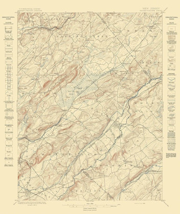 Picture of HACKETTSTOWN NEW JERSEY SHEET - USGS 1898