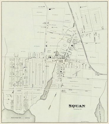 Picture of MANASQUAN NEW JERSEY LANDOWNER - WOOLMAN 1878