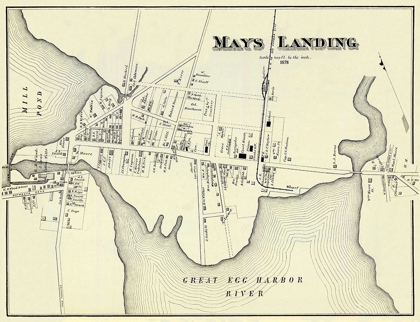 Picture of MAYS LANDING NEW JERSEY LANDOWNER - WOOLMAN 1878