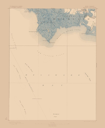 Picture of MAURICE COVE NEW JERSEY SHEET - USGS 1891