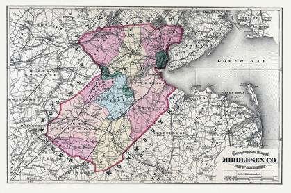 Picture of MIDDLESEX NEW JERSEY - BEERS 1872
