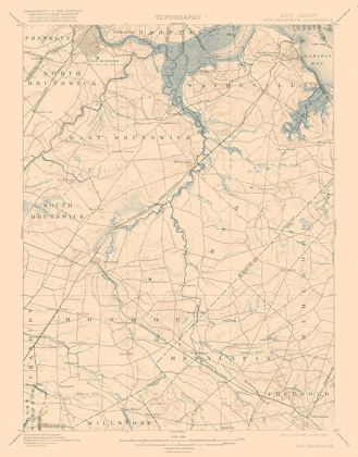 Picture of NEW BRUNSWICK NEW JERSEY QUAD - USGS 1901