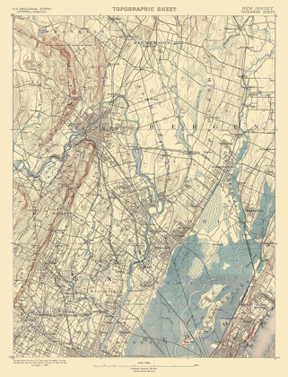 Picture of PATERSON NEW JERSEY QUAD - USGS 1887