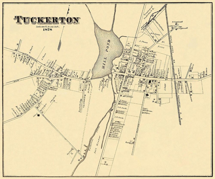 Picture of TUCKERTON NEW JERSEY LANDOWNER - WOOLMAN 1878