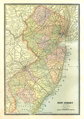 Picture of NEW JERSEY - CRAM 1886