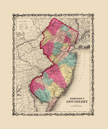 Picture of NEW JERSEY - JOHNSON 1860