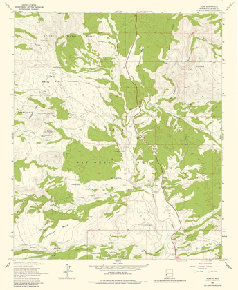 Picture of ALMA NEW MEXICO QUAD - USGS 1963