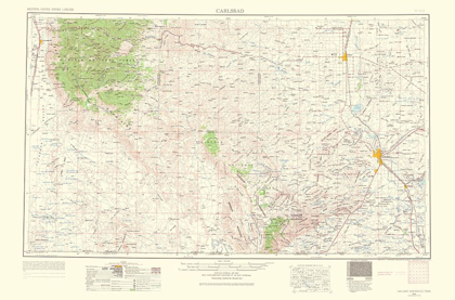 Picture of CARLSBAD NEW MEXICO QUAD - USGS 1963