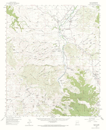 Picture of CLIFF NEW MEXICO QUAD - USGS 1959