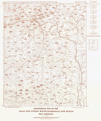 Picture of EAGLE NEST QUAD SOIL NEW MEXICO MINES - CLARK 1967