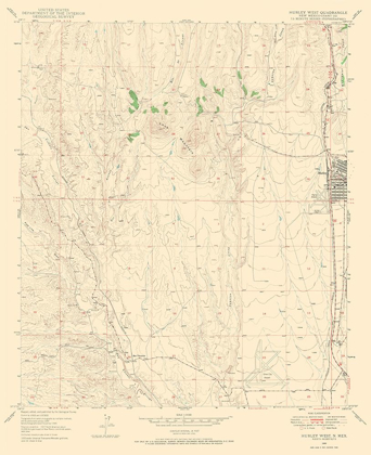 Picture of WEST HURLEY NEW MEXICO QUAD - USGS 1949