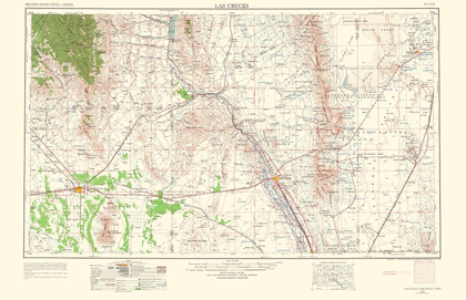 Picture of LAS CRUCES NEW MEXICO QUAD - USGS 1963